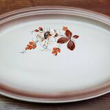 Saint Amand earthenware serving dish, eglantine model