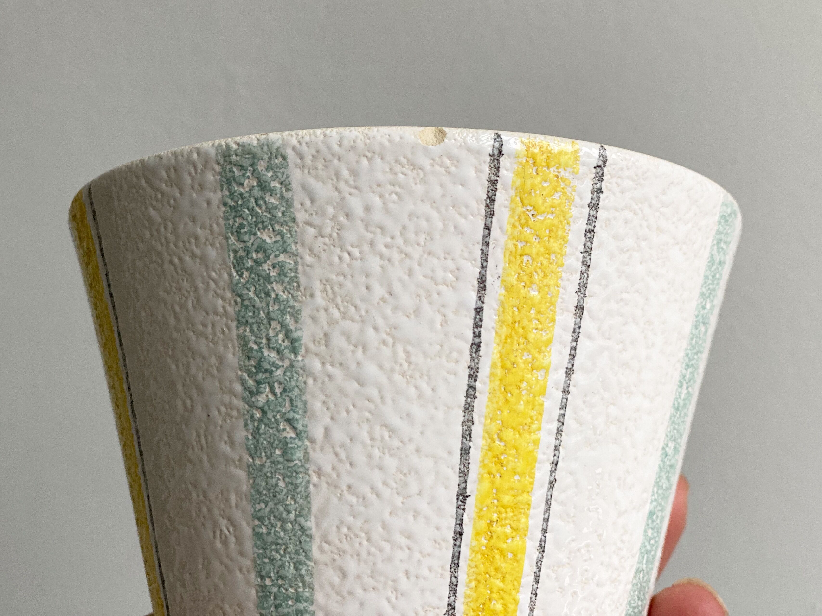 Mid century ceramic planter by Adco, vintage, 1950s flower pot