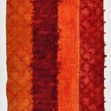 Red & orange tones vintage rug, 163x240 cm