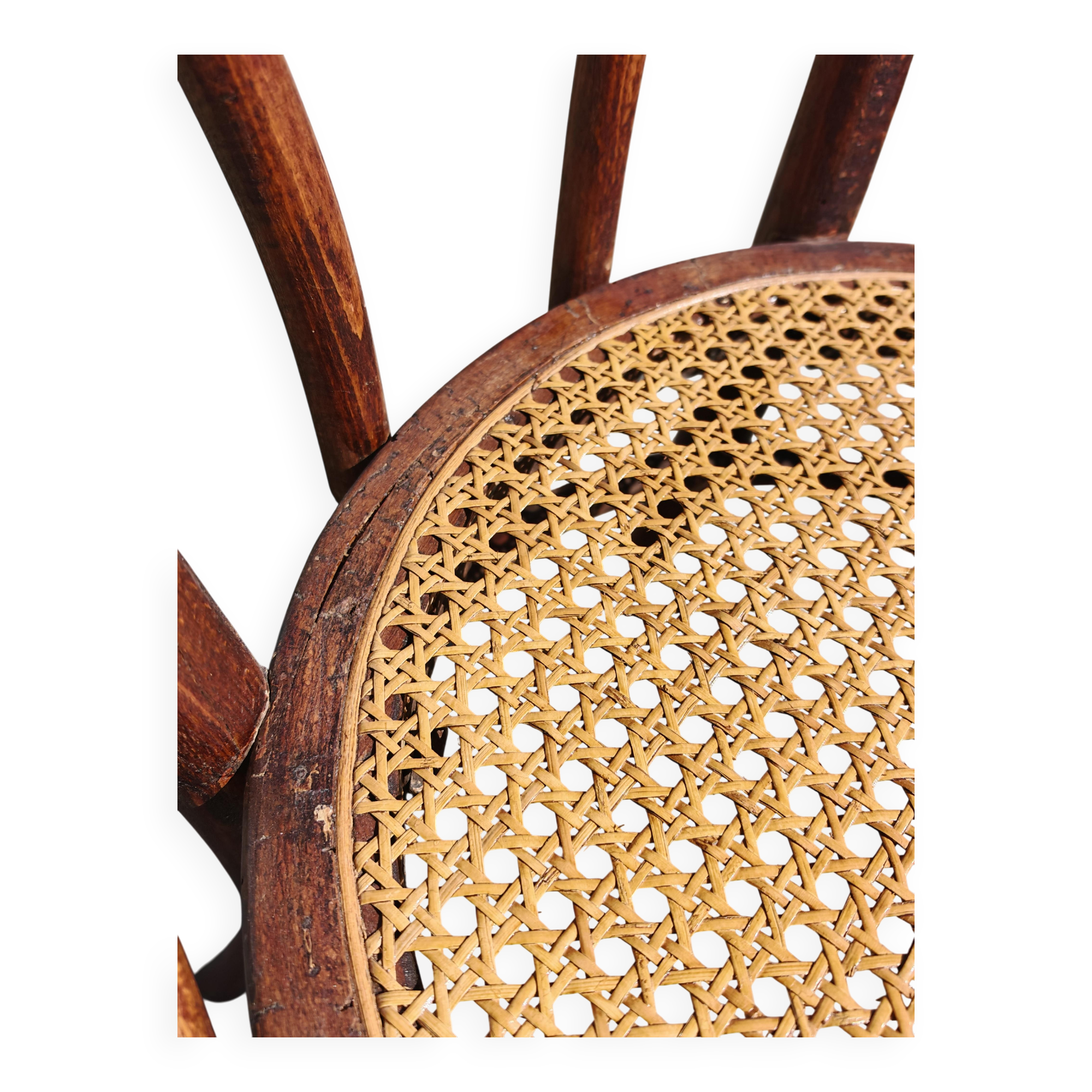 Chaise Bistro Antique J.J. Kohn, années 1920