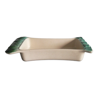 Earthenware terrine-shaped asparagus dish