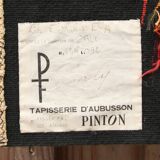 Aubusson tapestry with floral decoration Carton de Caly