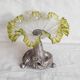 Glass bowl and Art Nouveau regulator