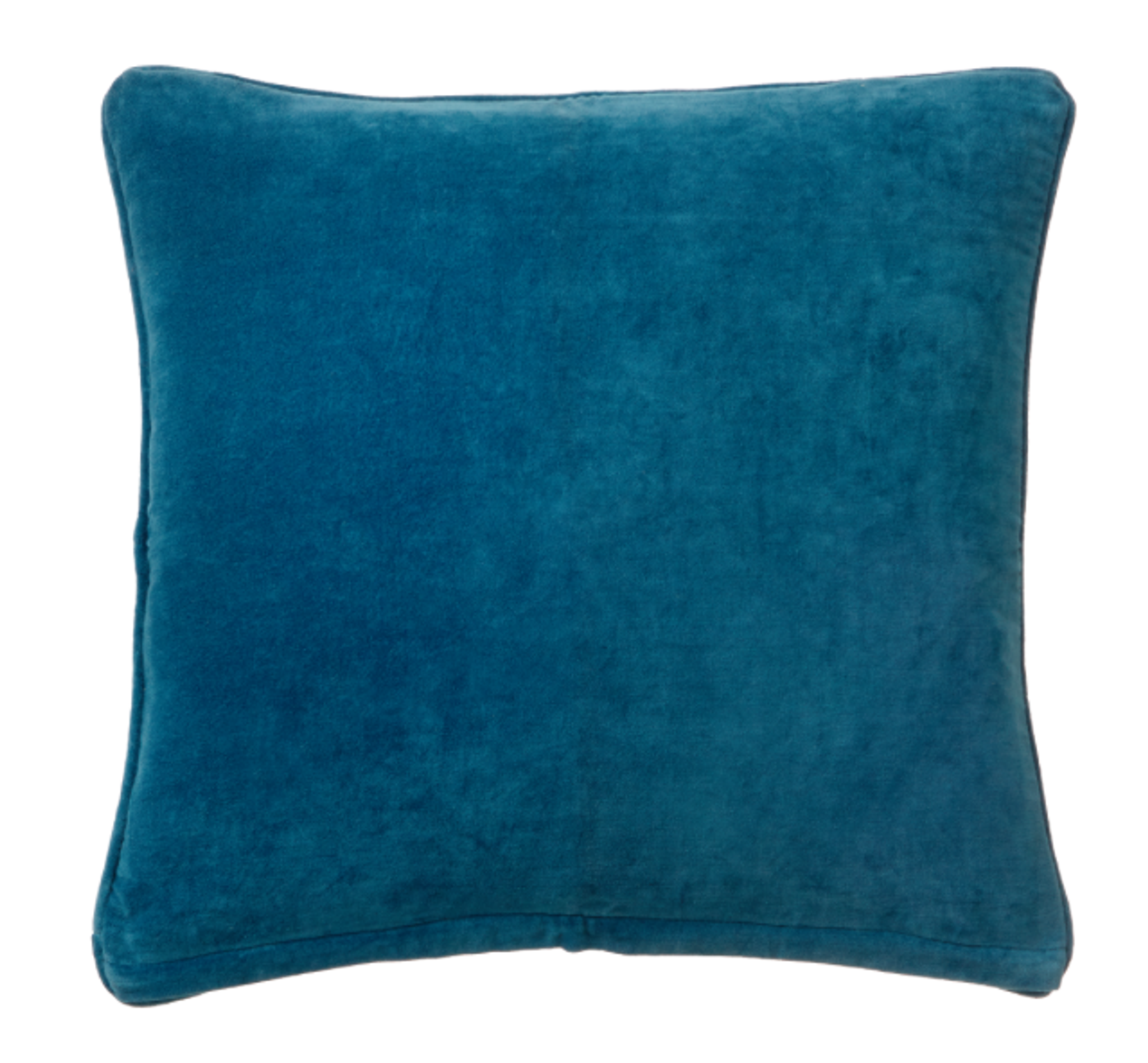 Velvet cushion 50x50cm blue green color