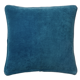 Coussin en velours 50x50cm couleur bleu vert