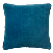 Velvet cushion 50x50cm blue green color