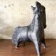 Black glazed ceramic sculpture signed Pouchain – Circa 1960
