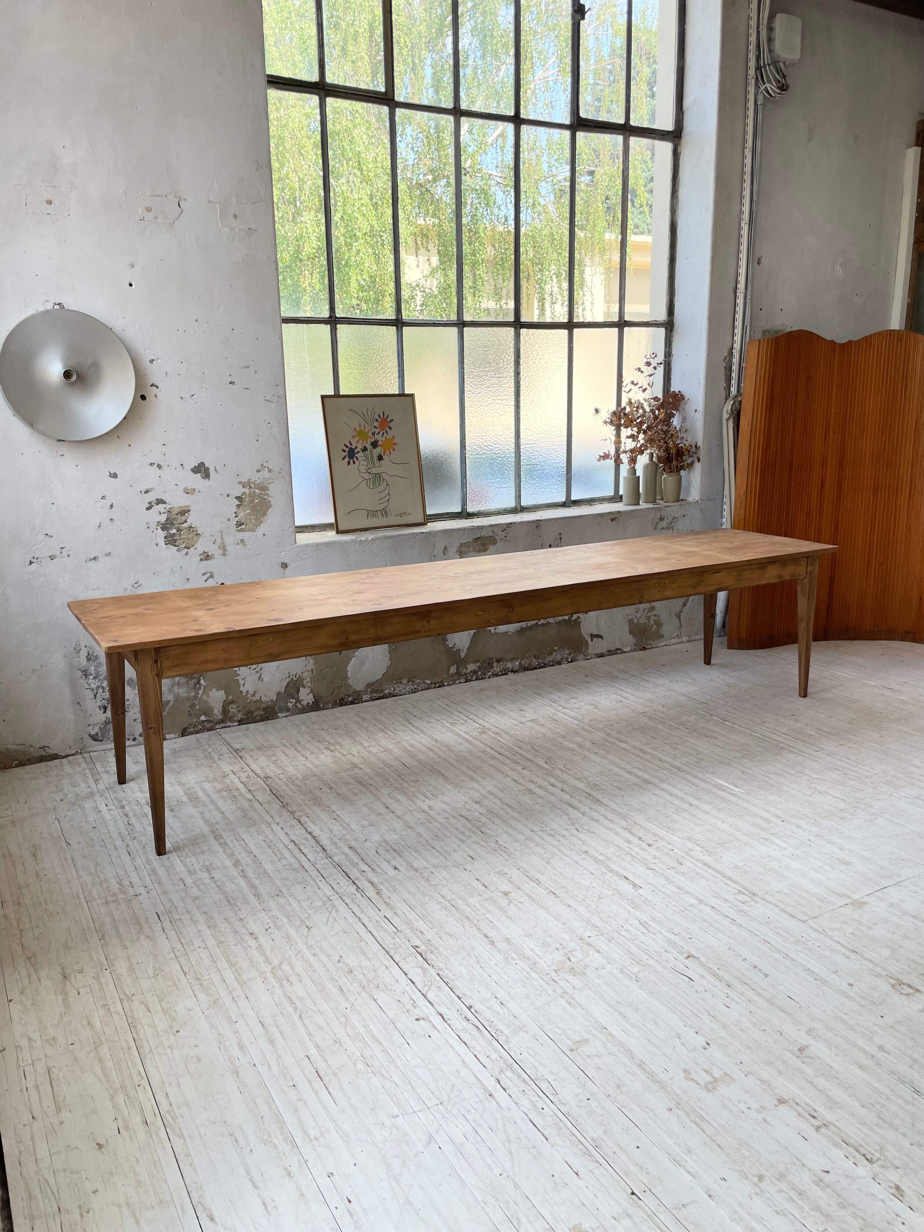 Xxl pine farmhouse table 338cm