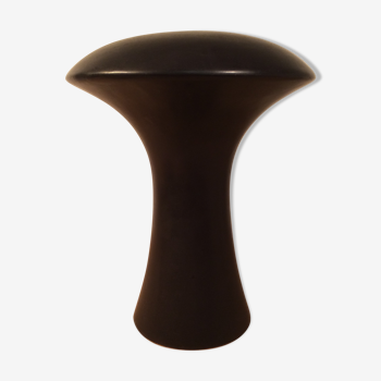 Modernist vase "mushroom" black ceramic