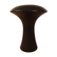 Modernist vase "mushroom" black ceramic