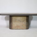 Brutalist Stone Coffee Table Paul Kingma 1970s 1980s