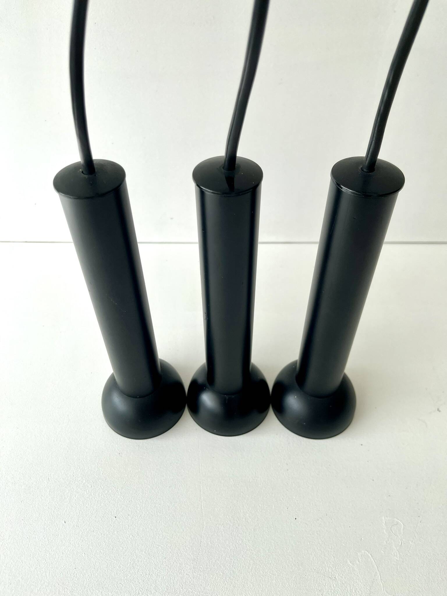 3x Lyfa lamp Denmark vintage spot lightning black postmodern midcentury 70s