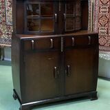 1930s English Art Deco oak buffet
