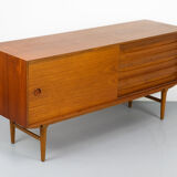 Vintage Sideboard in Teak with sliding door and drawers, 1960s