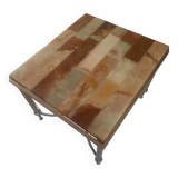 Marble and onyx coffee table