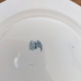 Ancienne assiette E. Bourgeois Faiences Porcelaines Cristaux