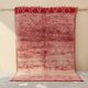Vintage Boujaad rug 260×165 cm – Moroccan pink Berber rug with faded diamond tribal pattern, GO-1007