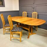 Dining table (extendable) set Kilde Møbel, 1980s, Danish