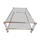 Table basse verre et plexiglas 1960