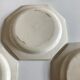 Set of 4 plates Creil and Montereau octagonal pearls Directoire 1800