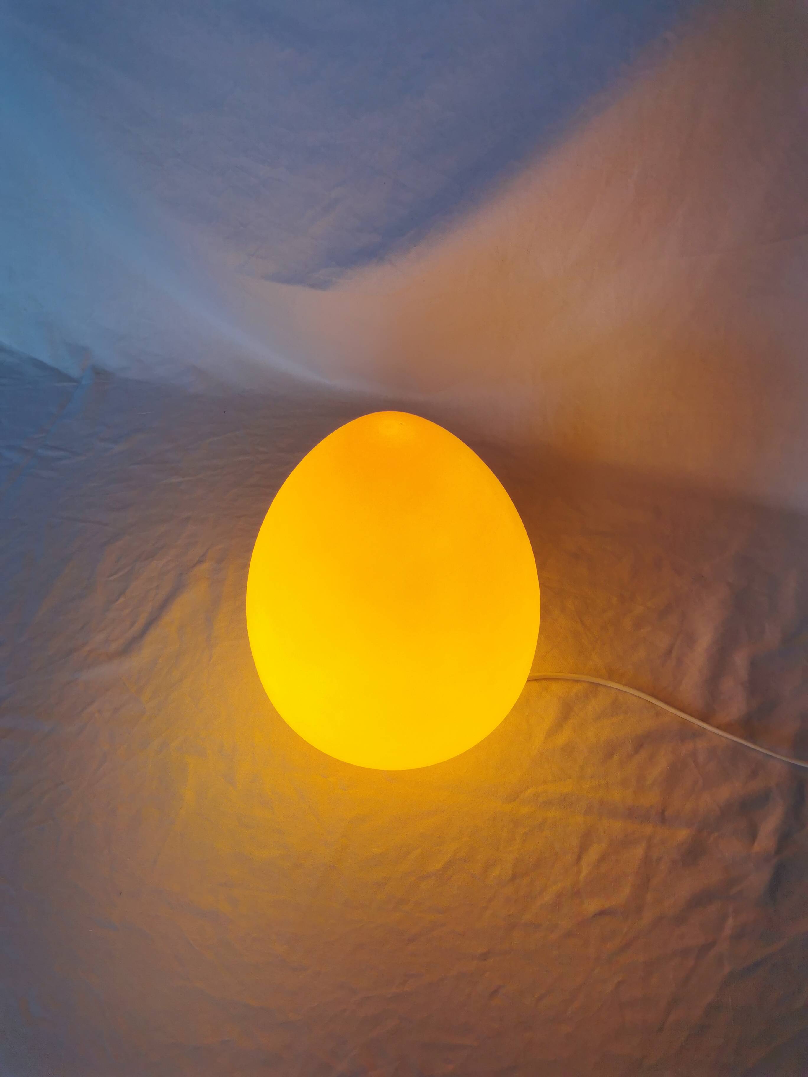 Egg lamp, Domec, France, 1970.