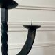 Brutalist wrought iron chandelier with three lights