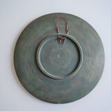 Ceramic wall plate attributed to Wim Mühlendyk