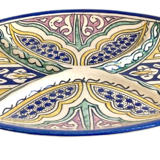 Ancient Moroccan ceramic serving dish