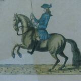 Equestrian engraving The Monarch