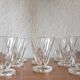 8 crystalline glass glasses