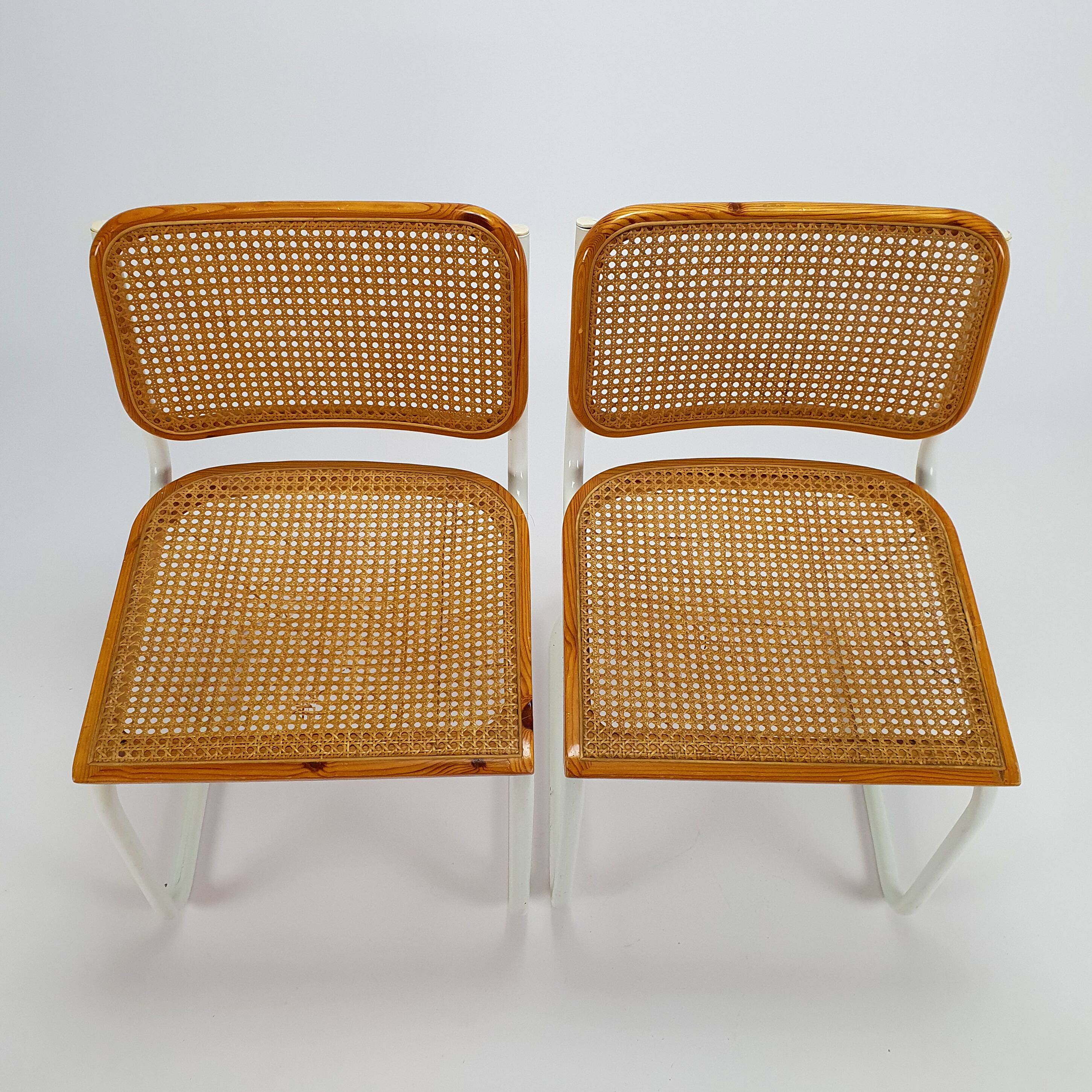 2  chairs Cesca by Marcel Breuer, italy, 1970s
