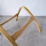 Ikea vintage Kim Samson curved beech wood deck chair