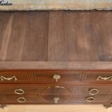 Rare mahogany commode, Louis XVI period – 2nd half of the 18th century.