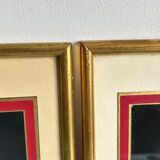 Set of 2 vintage lithographs