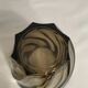 Crystal d old vase "Arques smoked transparent vintage
