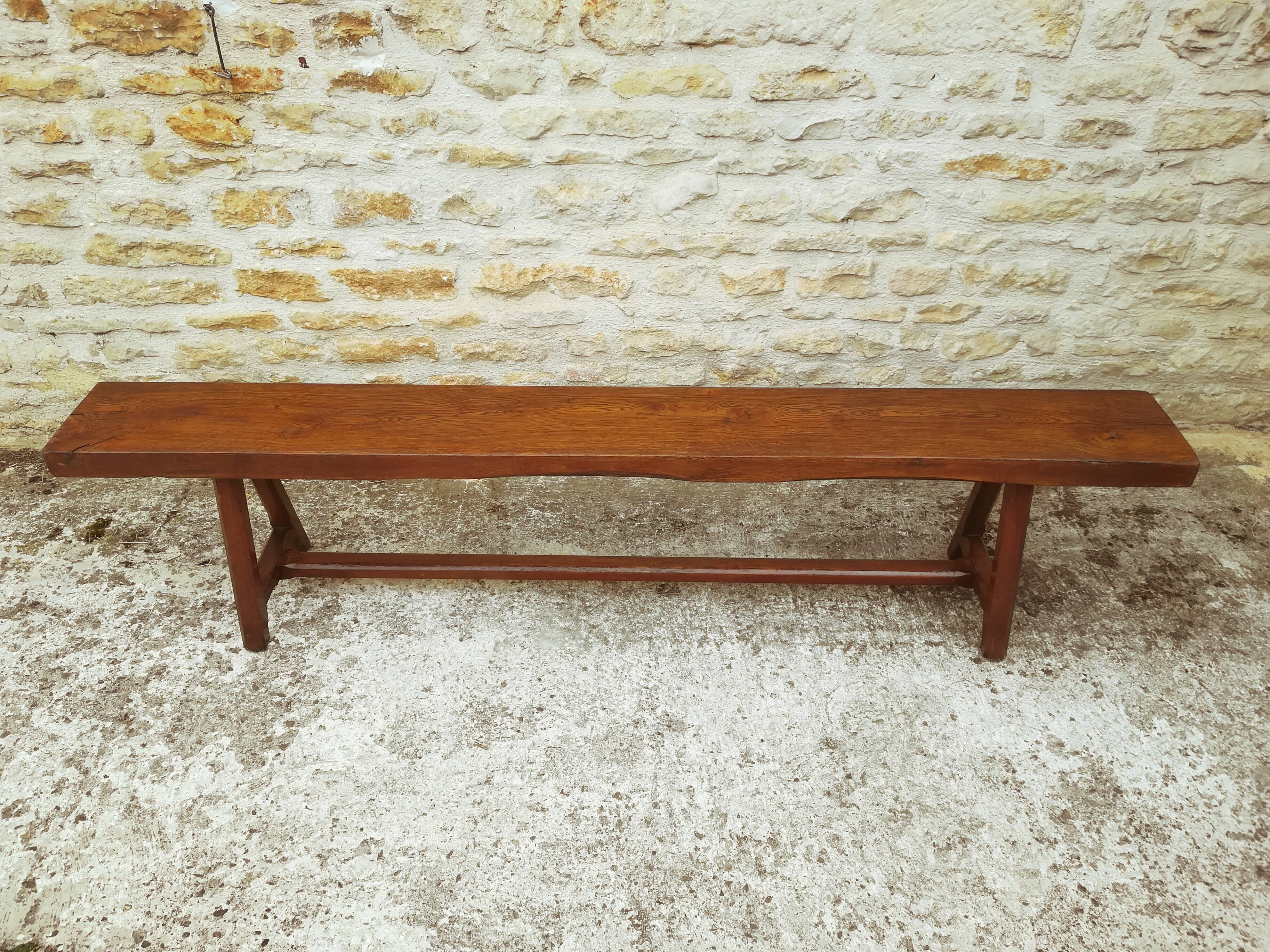 Massive chene bench