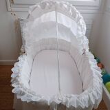 Vintage rattan cradle
