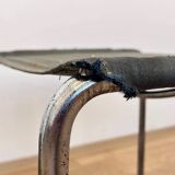 Chrome Bauhaus stool Thonet B8 by Marcel Breuer, 1930 'Eisengarn'