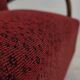 1950s, Danish art deco armchair, original red furniture wool, beech wood.