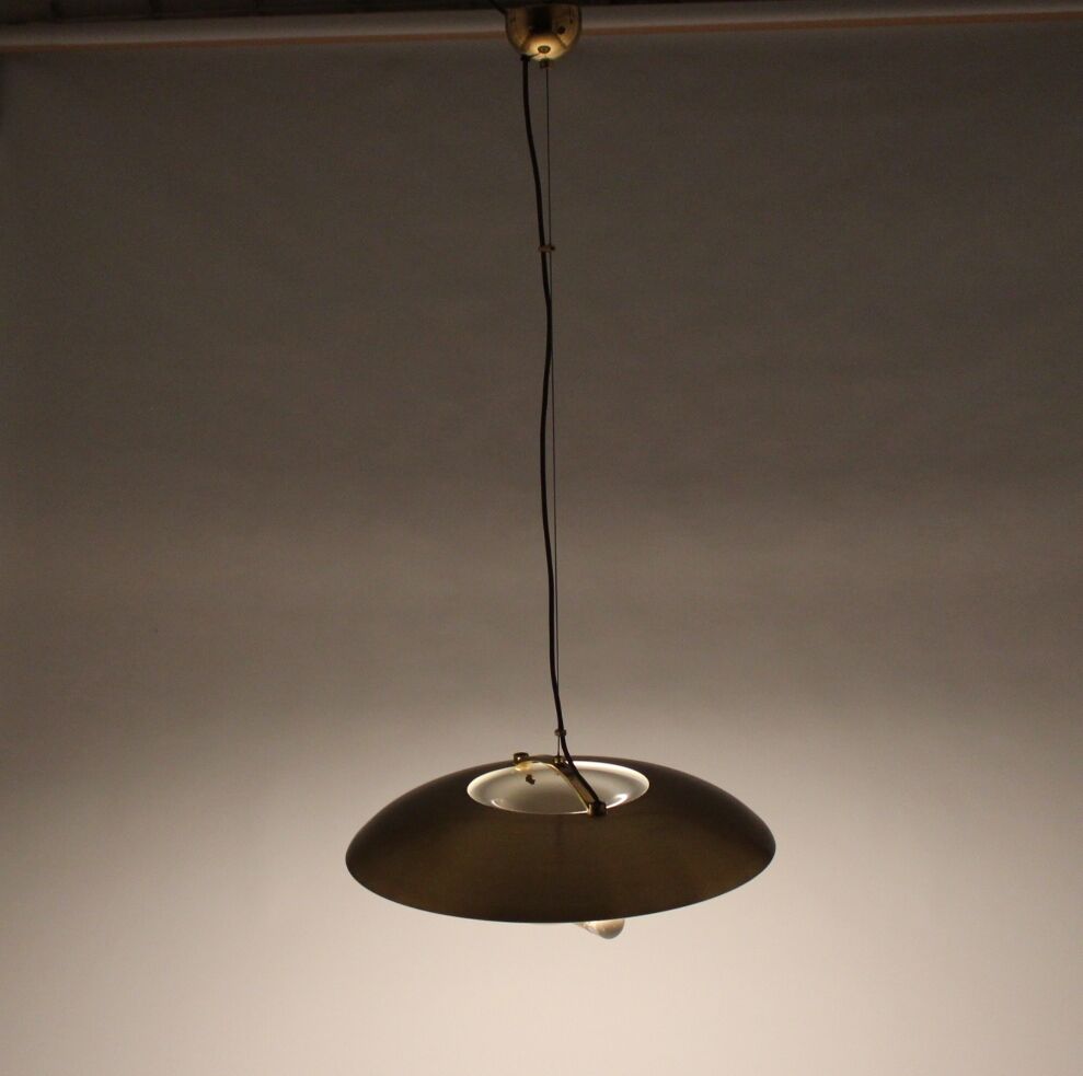 Brass Pendant Lamp from Temde Leuchten, 1970s