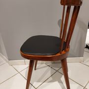 Set of 4 chairs of Bistrot Baumann model 740V, 1960