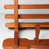 60's coat rack in solid beech