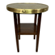 Secession coffee table with a brass top