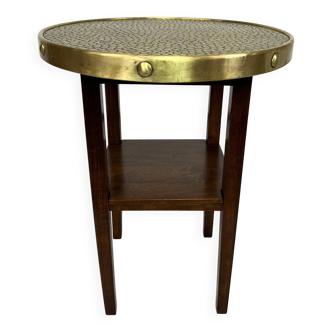 Secession coffee table with a brass top