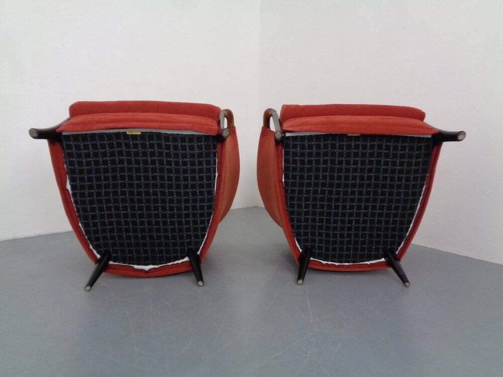 Set of Progetti Lounge Chairs by Umberto Asnago for Giorgetti, 1980s, Set of 2