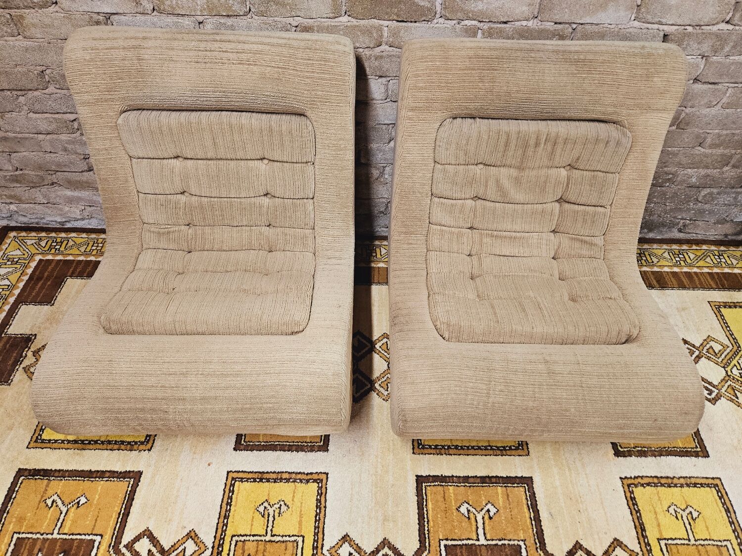 Pair of vintage 70s armchairs