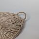 Round wicker tray