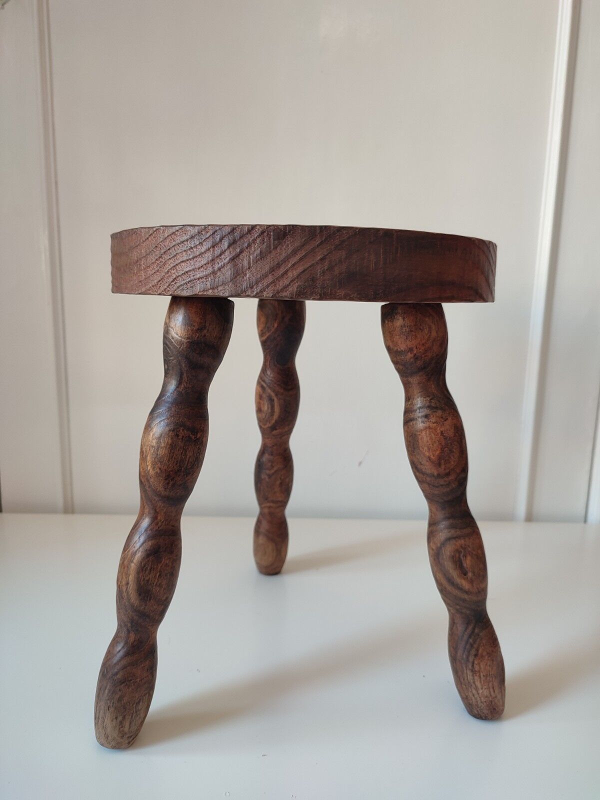 Wood tripod stool