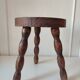 Wood tripod stool
