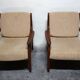Pair of Scandinavian teak armchairs from the 60s